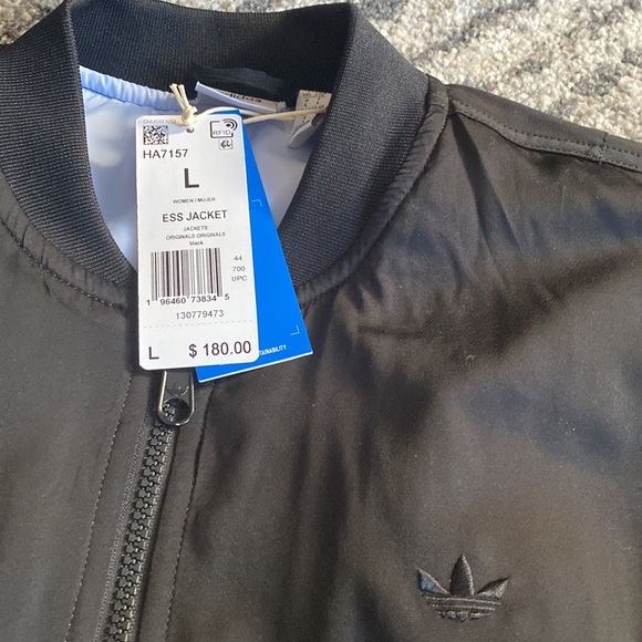 NWT Adidas original bomber Jacket L❤️❤️❤️ - Picture 5 of 10